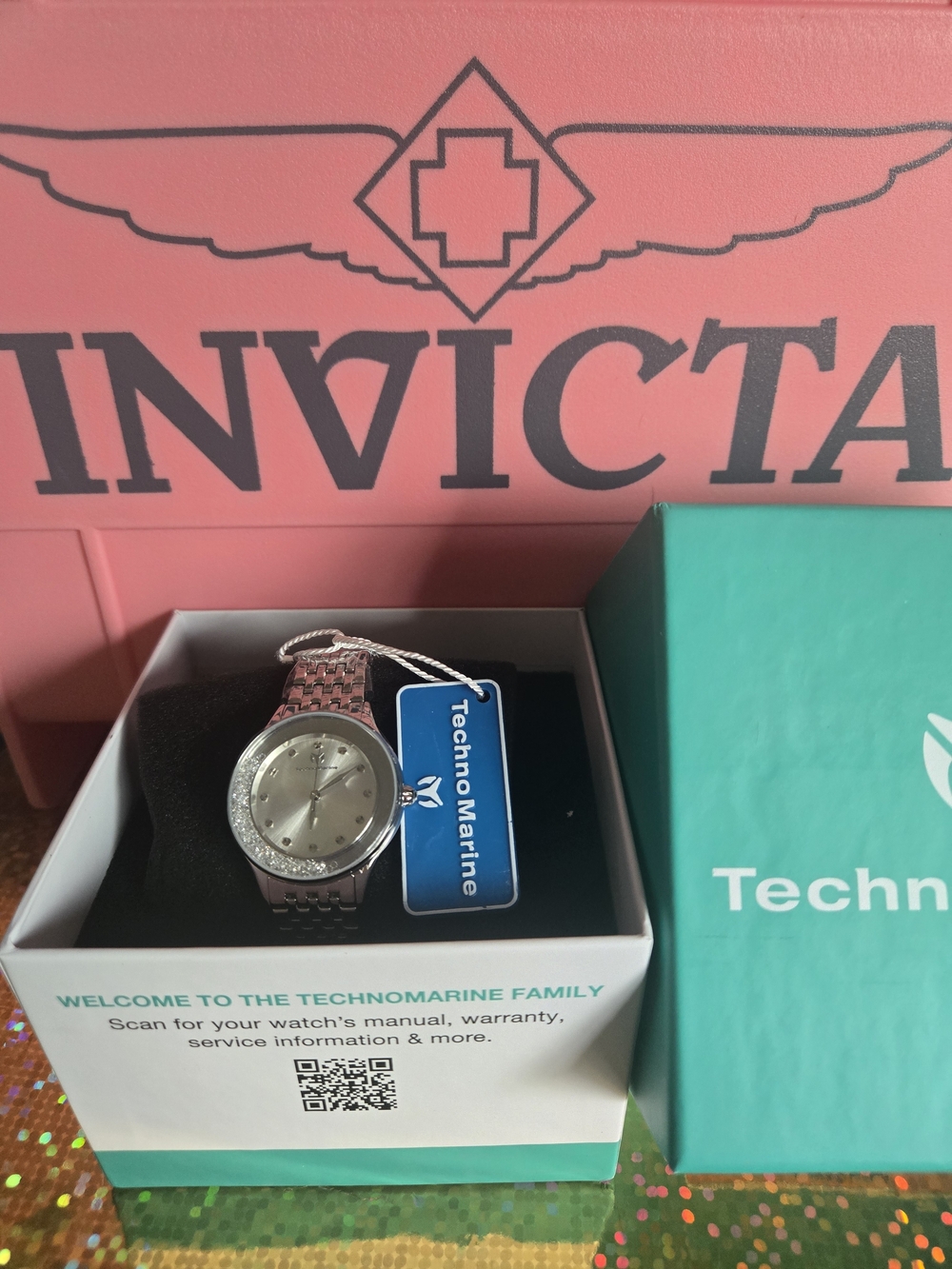 TM-9026006 TechnoMarine Brillantezza Del Mare Women's Watch Crystals Silver 34mm